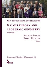 cover for New topological contexts for Galois theory and algebraic geometry <q>(Banff, 2008)</q>
