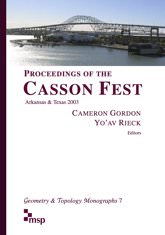 cover for Proceedings of the Casson Fest <q>(Arkansas and Texas, 2003)</q>