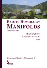 cover for Exotic homology manifolds <q>(Oberwolfach, 2003)</q>