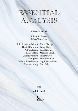 cover for Essential Analysis