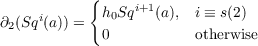             {
i       h0Sqi+1(a),  i ≡ s(2)
∂2(Sq (a)) =  0           otherwise
