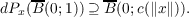 dPx(B(0;1)) ⊇ B(0;c(∥x∥)).
